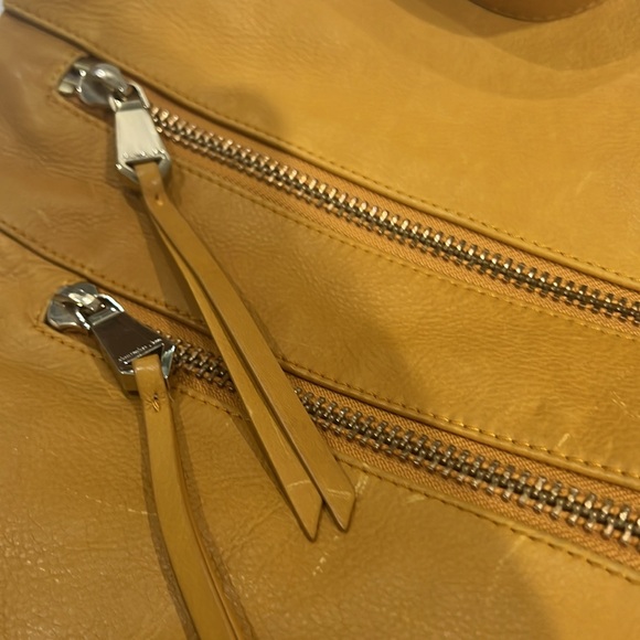Handbag by Christopher Kon, Butterscotch leather. 15.5” w, 14.25” l, 1” d, - Picture 6 of 11